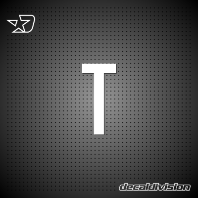 Vinyl Letter T - DIN